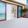 Nature Spring Patio and Deck Tiles, Interlocking Outdoor Flooring Pavers Weather Resistant, Square, Grey, Set of 6 951859MFX